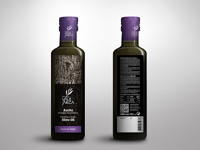 Herdade Vale De Arca — olive oil bottle packaging