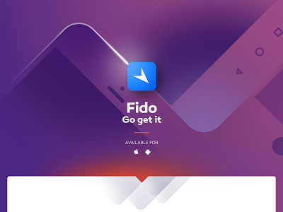Fido — App Landing Page app gps landing page website
