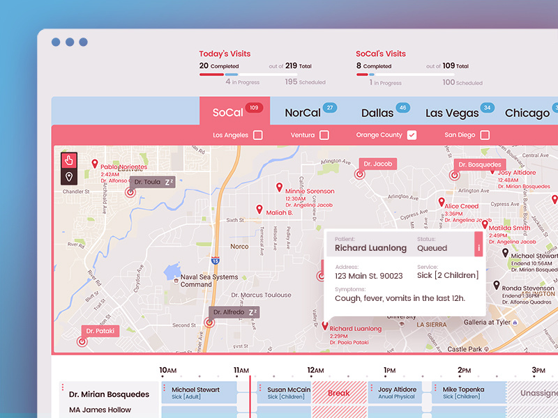 Operations Management Dashboard v1 saas management team scheduling software tool admin operations dashboard