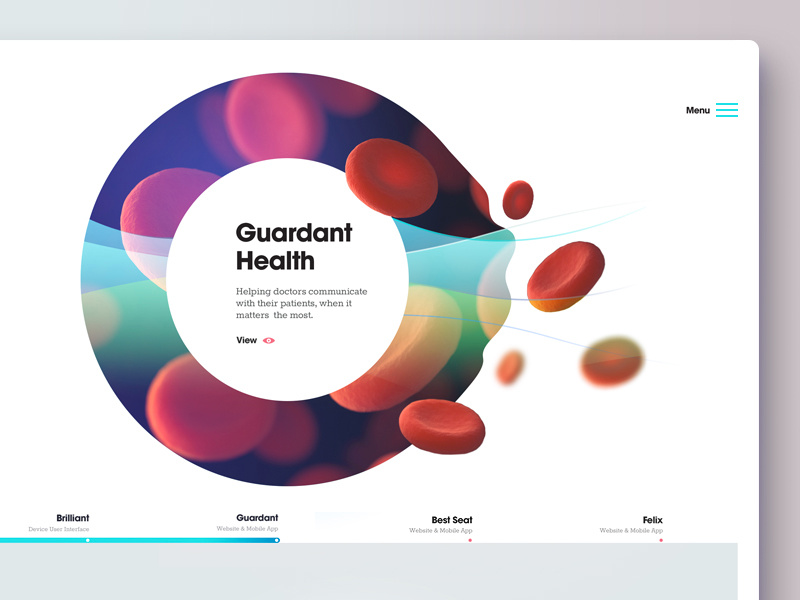 44 studio — Sneak Peek 3 website visuals header agency