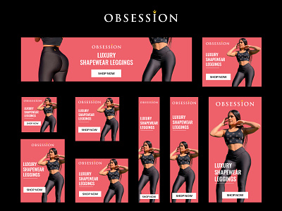 Obsession (Banner Ads) ads adwords banner banners design designer google ad banner photoshop web design webdesign