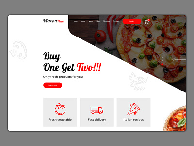 Werona pizza design designer ui uidesign uiux webdesign