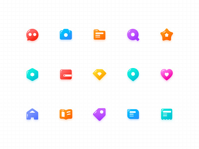 Social icons app colour icon sketch social