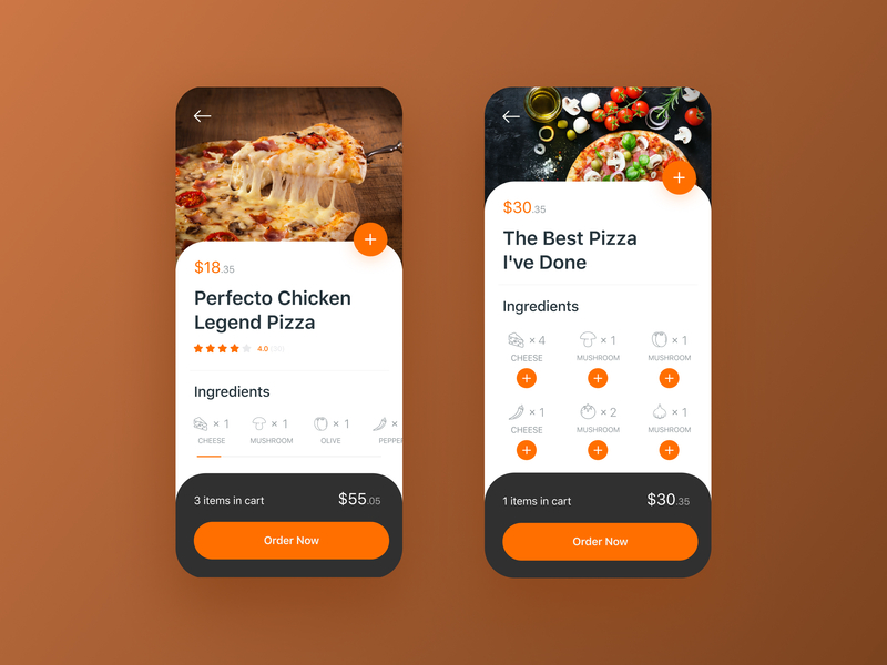 ecommerce mobile app builder pizza