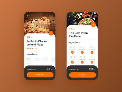 Pizza Mobile App app design design app ecommerce food iphone x mobile order pizza slice tasty ui