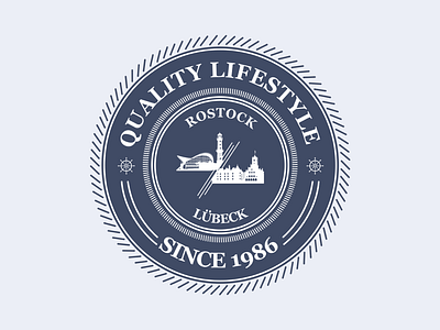 Nautical Badge badge design graphic design illustration nautical vector