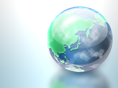 Earth. Pray For Tohoku. blue earth green icon