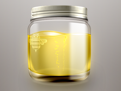 Honey Icon (android?) bottle honey icon photoshop sweets yellow