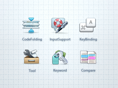 Retina Icons 3 ( for Text Editor ) icons preference retina texteditor white