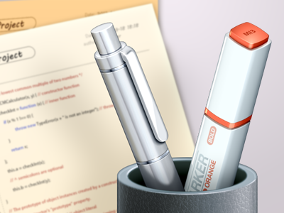Pen & Marker ( part of application icon ) icon pen plastic silver texteditor white