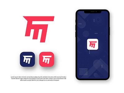 FM Logo app icon branding design fm app icon fm icon fm logo fm monogram graphic design icon identity illustration logodesign minimal logo print vector