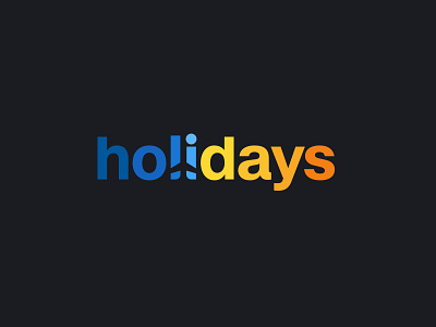 Holidays Logo branding design graphic design holidays logo identity illustration logo logo design minimal logo print tourism logo travel logo trip logo vector