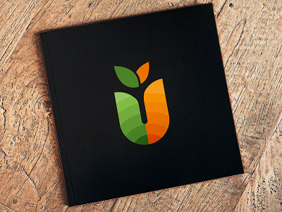 U Logo brand branding design flatlogo food foodlogo fruitslogo icon identity illustration lettermark logo logo design logodesign logotype minimal logo nature logo u ulogo vector