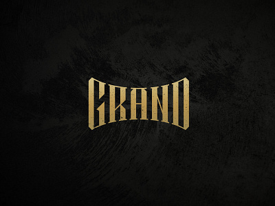 "GRAND" Custom Typographic Logo