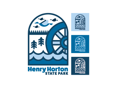Henry Horton State Park #2 branding design font identity label logo mark rebrand thick lines typeface typography