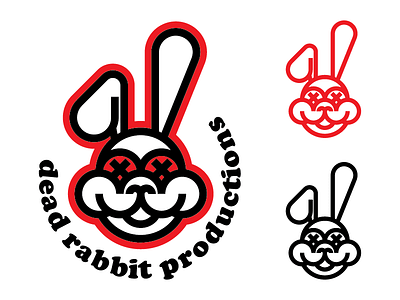 Dead Rabbit // Logo Design brand branding icon identity logo logo design thick lines