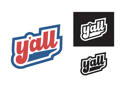 Y'all // Custom Script brand branding handwritten icon identity logo logo design script
