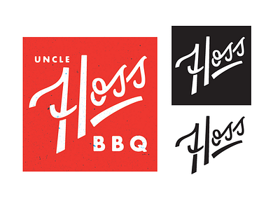Uncle Hoss BBQ // Logotype brand branding grid identity logo logo design logo mark logotype vintage
