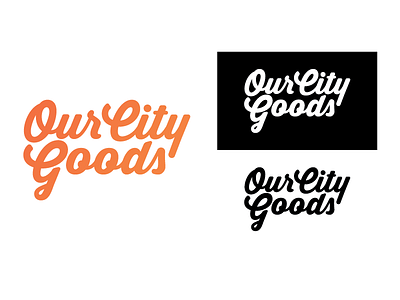 Our City Goods // Logo Design brand branding icon identity logo logo design logotype script