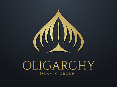 Islamic group adobe illustrator branding communication company design golden logo typography vector
