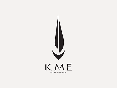 KME Boat Builder adobe illustrator boat logo branding communication company design logo typography vector