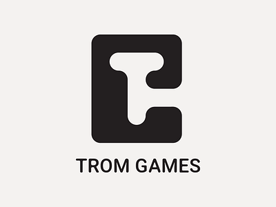 Trom Games adobe illustrator branding communication company design game development companies game development studio logo typography vector