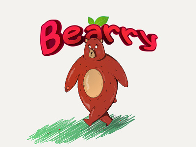 Bearry the most cuty bear adobe illustrator bear book branding character design communication company illustration art logo typography