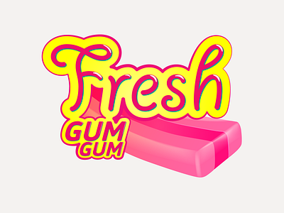 Fresh Gum Gum adobe illustrator advertising agency brand identity branding communication company design logo typography vector