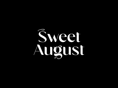 Sweet August Logo adobe illustrator branding communication company design logo typography vector