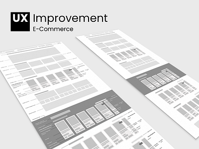 UX Improvement for E-Commerce desktop experience figma interface site user experience ux web