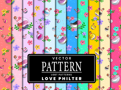 LGBT Elixir - Love philter cloths colors creative elixir enchantment gay graphic design illustration lesbian lgbt love magic market motif multi pattern philter potion sall vial