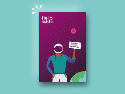 Hello Dribbble!! dribbble first time newbie welcome