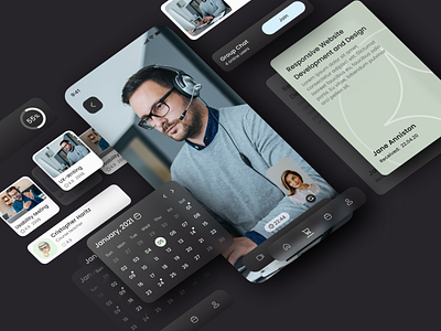 Ed-tech Learning App UI Design Kit #5 Elements app design education education app isometric kit learning learning app set ui ui elements ui kit ux