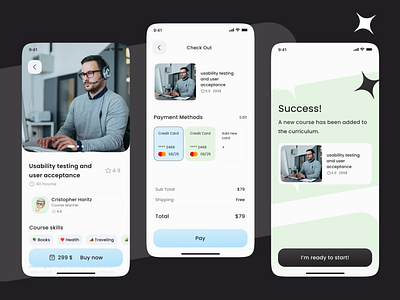 Ed-tech Learning App UI Design Kit #7 Buying a course app education education app kit learning learning app set ui ui elements ui kit ui set ux uxui