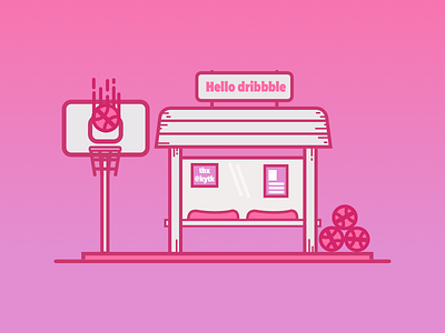 Next Stop Dribbble debut first shot