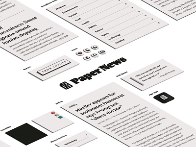 Paper News - UI Kit ui ui ux ui design ux design