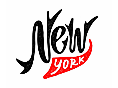 New York lettering