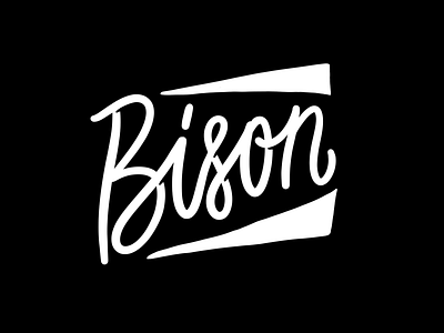 Bison branding typography
