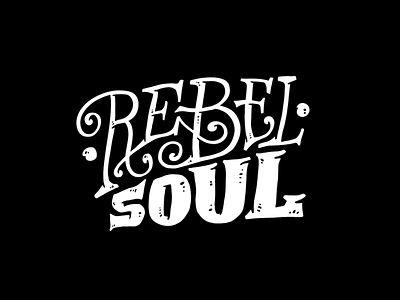 Rebel Soul branding retro typography vintage