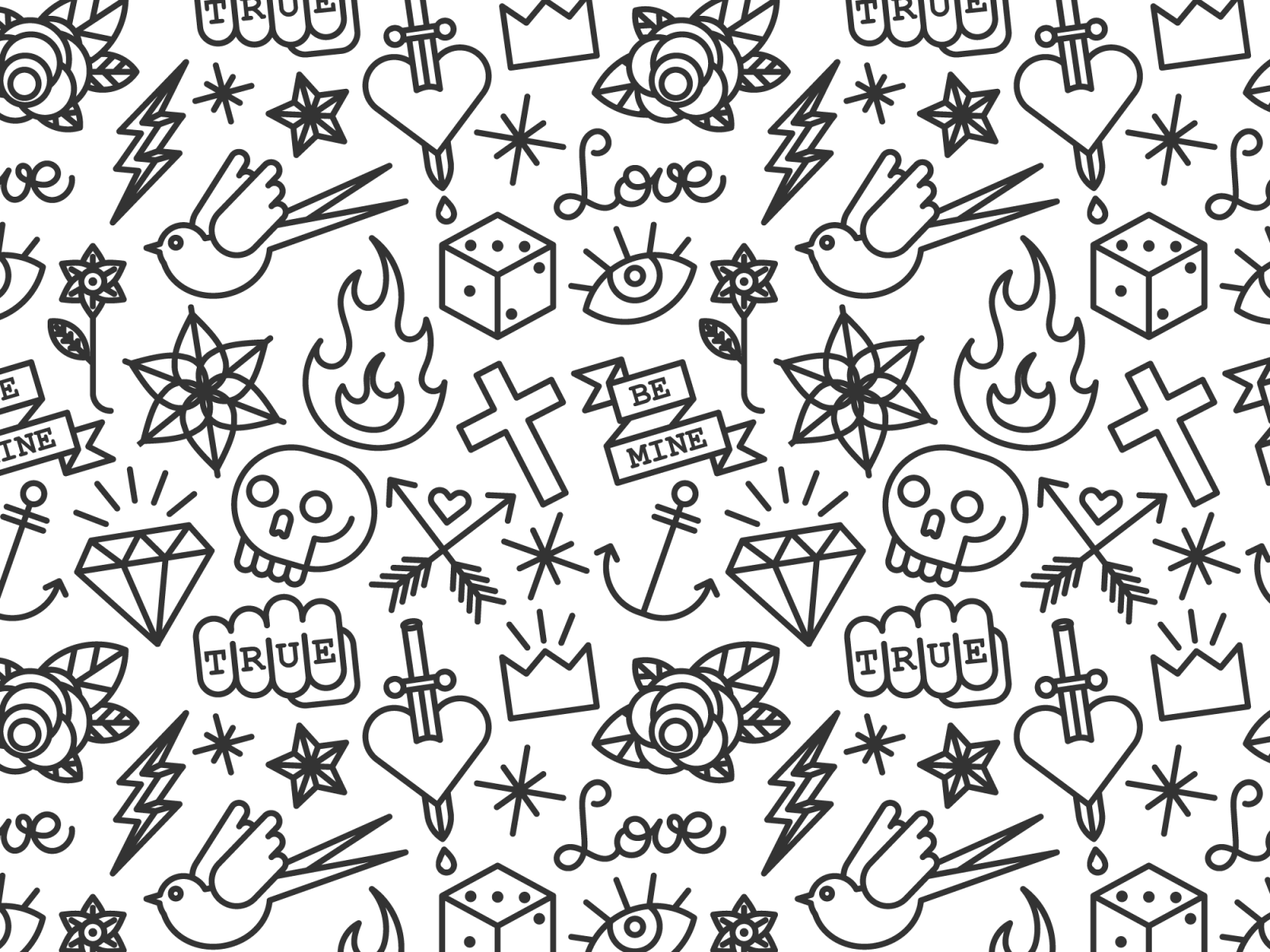 Tattoo Pattern By Doffdog On Dribbble