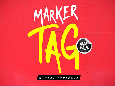 Marker Tag font graffiti marker streetart tag typeface typography urban