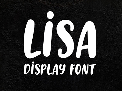 Lisa font bold font lisa typeface typography