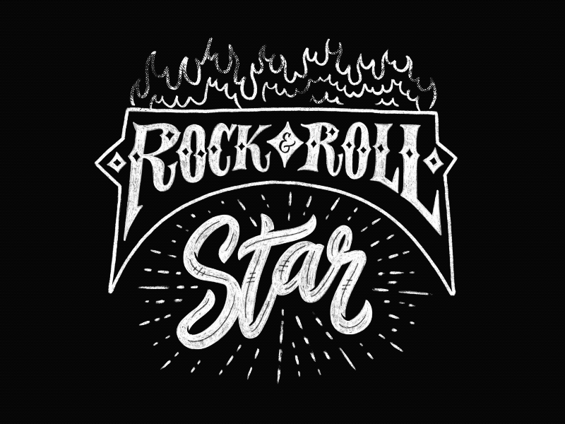 Rock & Roll Star animation frame by frame framebyframe