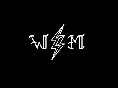 WM logo lettering typography