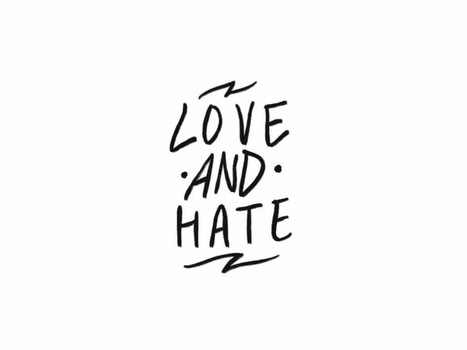 love-and-hate-by-doffdog-on-dribbble