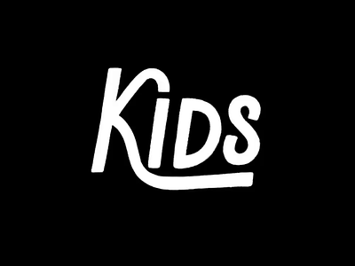 Kids animation lettering typography