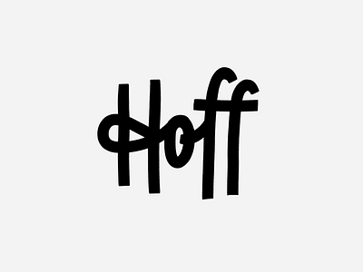 Hoff illustration lettering typography