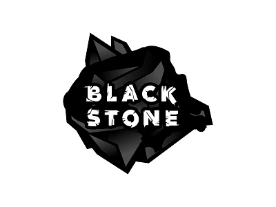 Black Stone black illustration lettering stone typography