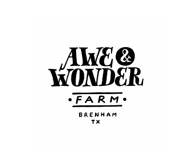 Awe & Wonder logo design branding custom logo design ferm hand drawn handcrafter illustration logo logo design logotype natural organic