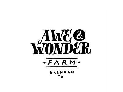 Awe & Wonder logo design